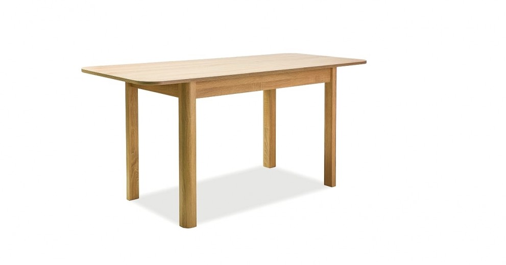 Masa extensibila din pal si MDF, Dillon II Stejar Wotan, L105-140xl65xH75 cm