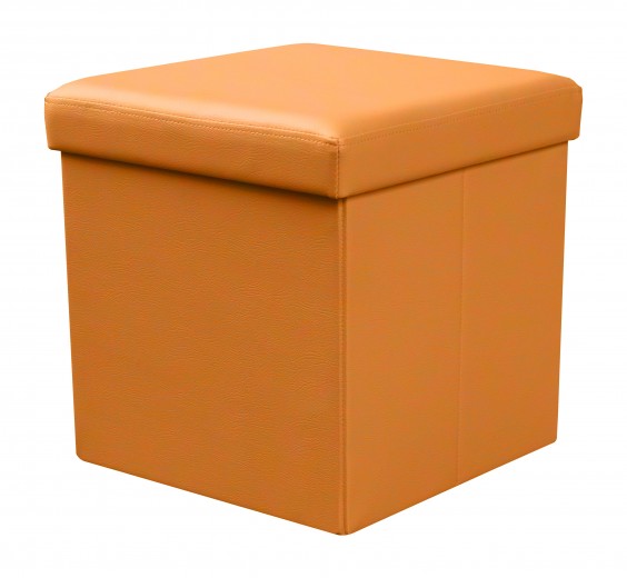 Taburet cu spatiu de depozitare Moran Orange, l38xA38xH38 cm