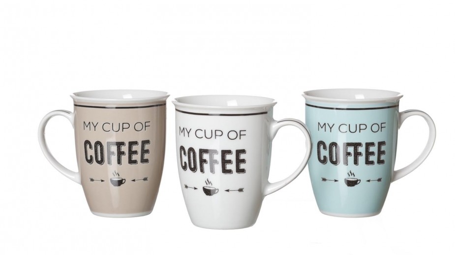 Set cani My Cup of Coffee, Flirt, 320 ml, 3 piese