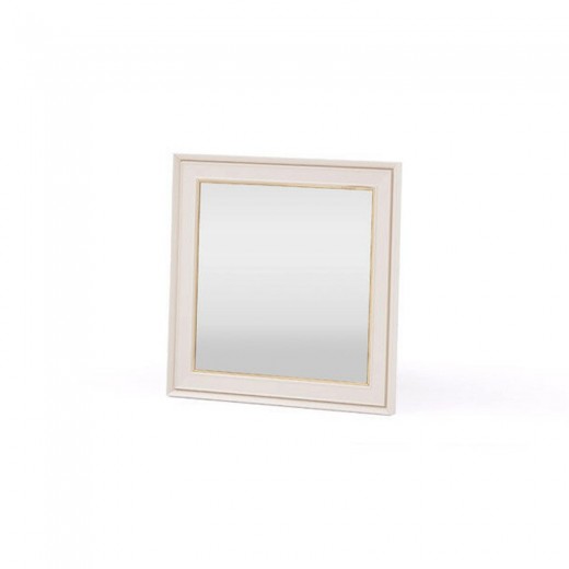 Oglinda decorativa cu rama din MDF Catherine Ivoir / Auriu, l70,4xH70,4 cm