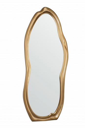 Oglinda decorativa cu rama din polirasina, Felipe C Auriu, l68xH173 cm