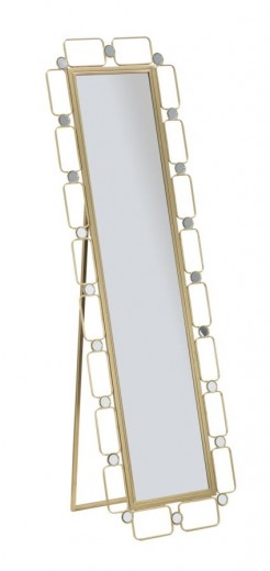Oglinda decorativa din metal Glosh Big Auriu, l50xA3xH170 cm