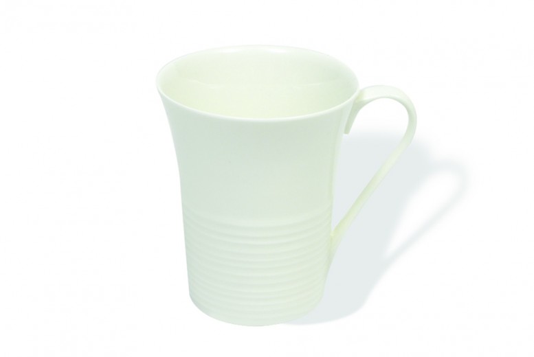 Set 6 Cani, Portelan, White Basics Cirque, 280 ml