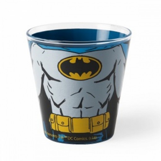 Pahar din sticla 250 ml, Ø8,5xH9 cm, Superhero Batman