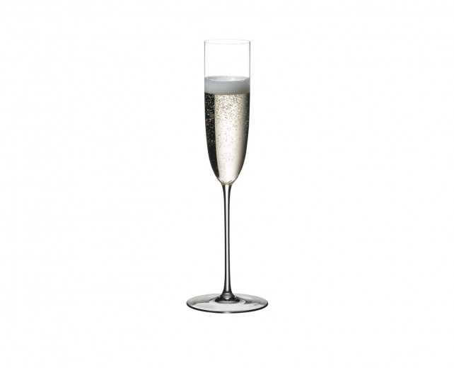 Pahar pentru sampanie, din cristal Superleggero Champagne Flute Clear, 186 ml, Riedel