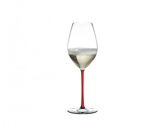 Pahar pentru sampanie si vin spumant, din cristal Fatto A Mano Champagne Wine Rosu, 445 ml, Riedel