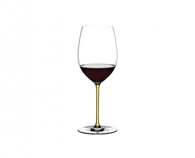 Pahar pentru vin, din cristal Fatto A Mano Cabernet / Merlot Galben, 625 ml, Riedel