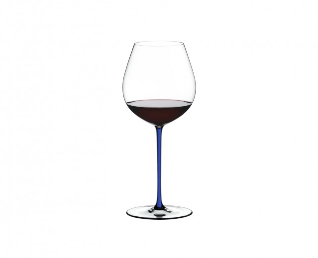 Pahar pentru vin, din cristal Fatto A Mano Old World Pinot Noir Albastru Inchis, 705 ml, Riedel