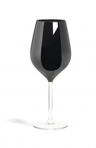 Pahar pentru vin, din sticla, 500 ml, Ø6xH23 cm, Color Wine Negru