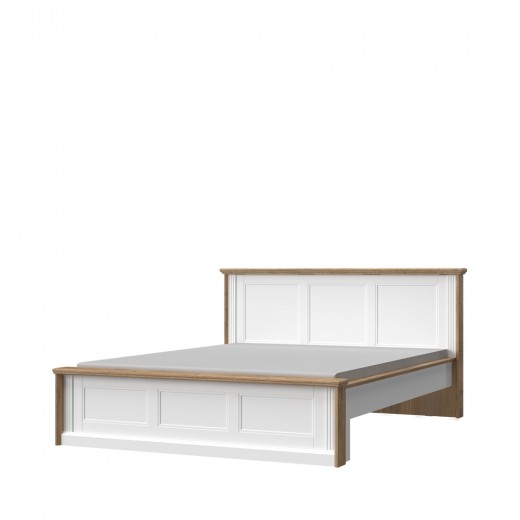 Pat din pal si MDF, Tara Alb Mat / Nuc Pacific