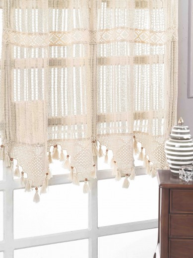 Perdea din bumbac si in Authentic Tulle Bej