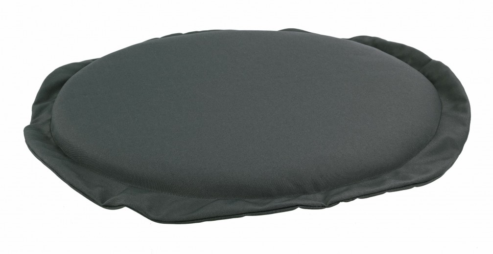 Perna de sezut decorativa cu husa detasabila, Havana Poly180 Antracit, Ø42xH3 cm