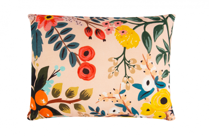 Perna decorativa cu husa detasabila, L50xl40 cm, Fiori Frida Multicolor