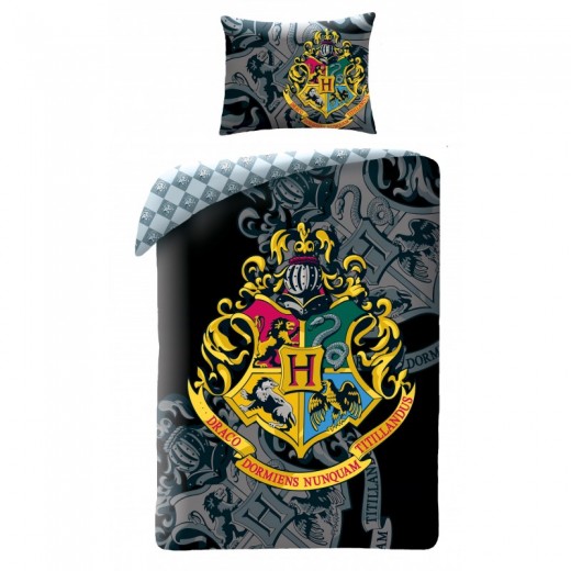 Lenjerie de pat copii Cotton Harry Potter HP-0068BL