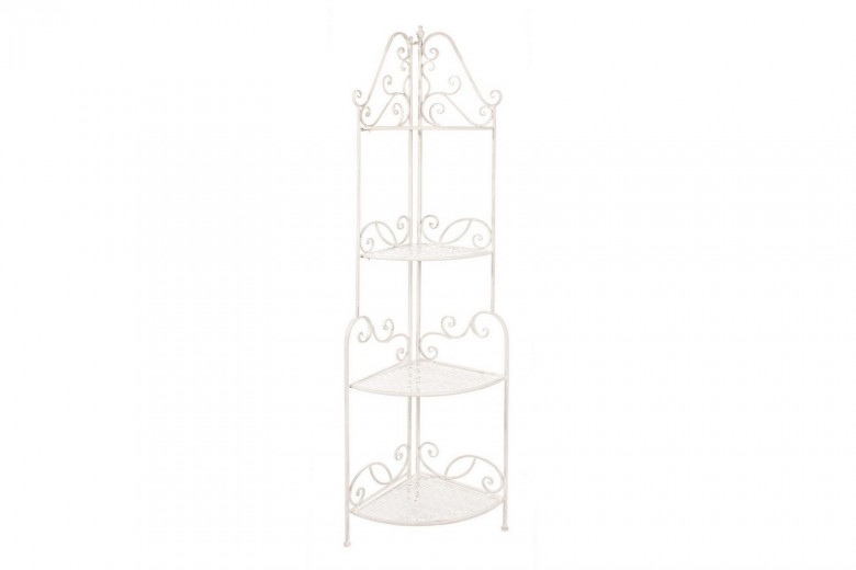 Raft pliabil pentru gradina / terasa, din metal, Emily Corner Tall Crem, L48xl35xH165,5 cm