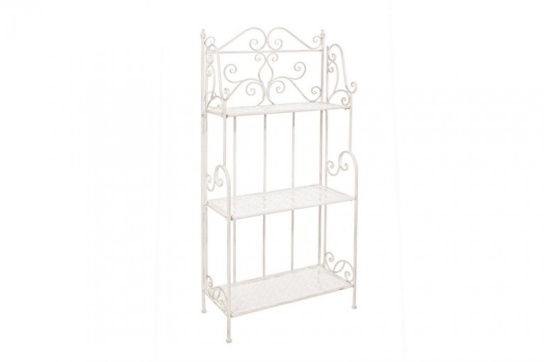Raft pliabil pentru gradina / terasa, din metal, Emily Small Crem, L60xl28xH127 cm