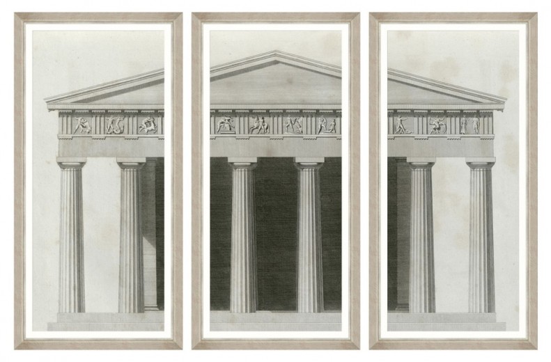 Tablou 3 piese Framed Art Roman Aedificium