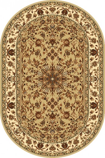 Covor Samir Beige Oval, Wilton