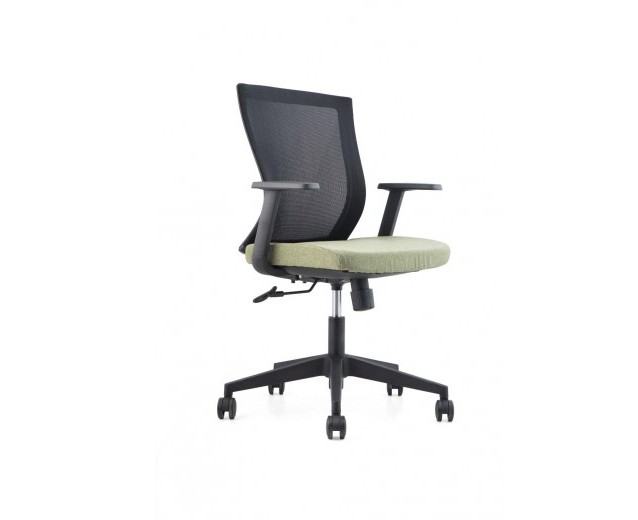 Scaun de birou ergonomic, tapitat cu stofa Novo S170 Green, l62xA45xH89-97 cm
