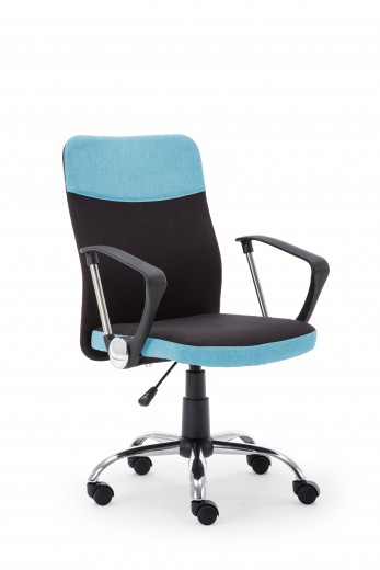 Scaun de birou ergonomic Trefor Black / Blue, l57xA60xH94-104 cm