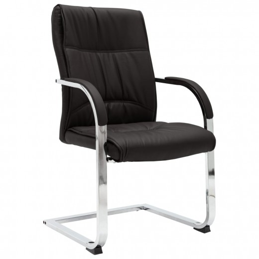 Scaun de birou tapitat cu piele ecologica, Harvey, l58xA67,5xH102 cm