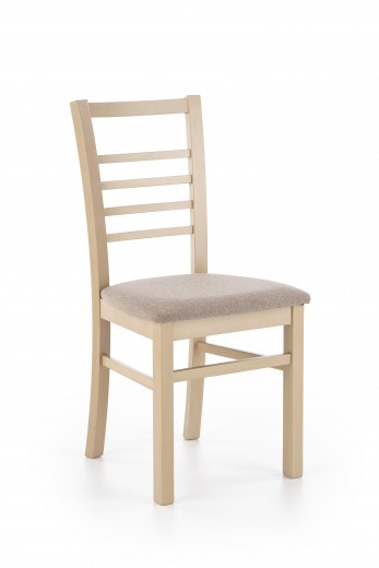 Scaun din lemn de fag tapitat Adrius Sonoma Oak / Grey