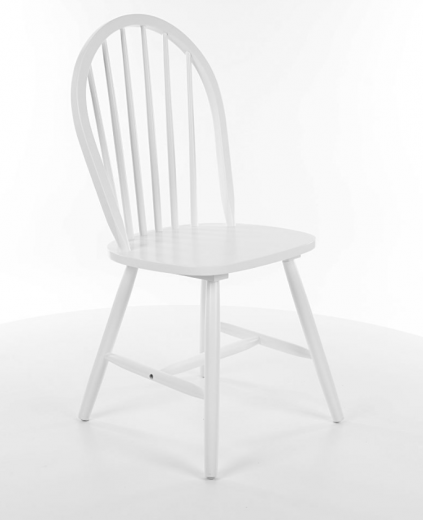 Scaun din lemn masiv alb Fidelio
