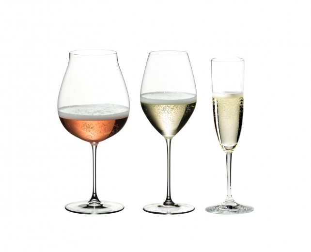 Set 3 pahare pentru degustare sampanie si vin spumant, din cristal Champagne Tasting Clear, Riedel