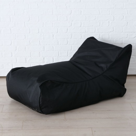 Sezlong relaxare din material textil, Gatto Negru, L120xl70xH65 cm