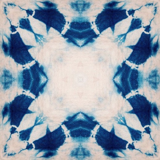 Set 3 role Tapet Imprimat Digital Shibori Flower