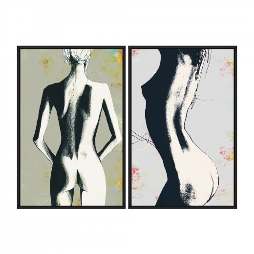 Tablou 2 piese Framed Art Sketch Nudes