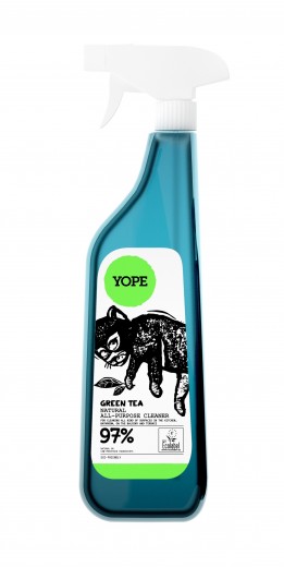 Solutie universala de curatat, cu extract de ceai verde, ingrediente naturale, 750 ml, Yope