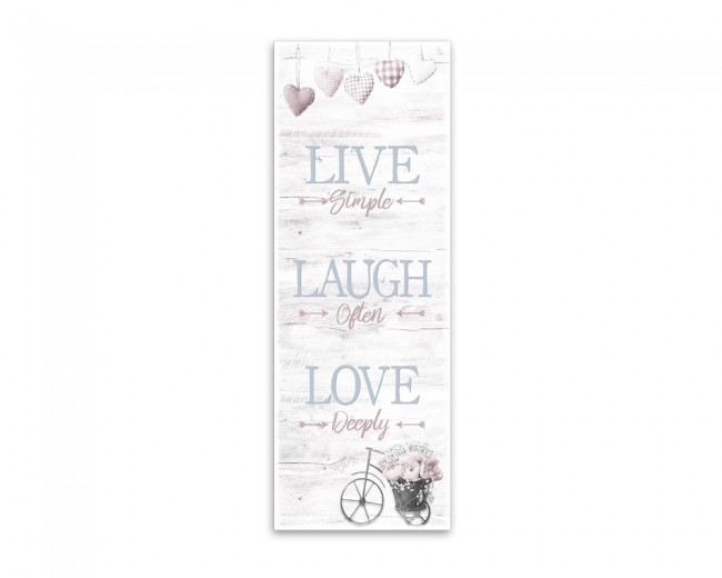Tablou Canvas Shabby Live 3, 27x75 cm
