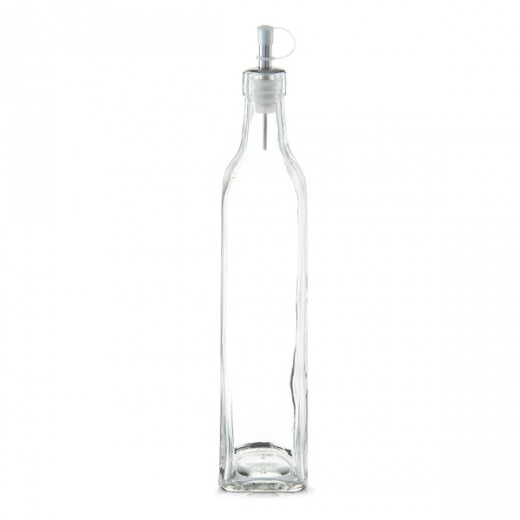 Sticla pentru ulei / otet Visual II, inox si sticla, Transparent 500 ml, Ø5,8xH30 cm