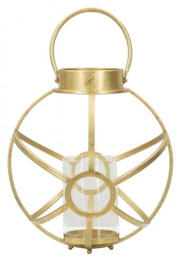 Suport metalic pentru lumanare Oxy Auriu, Ø29xH42,5 cm