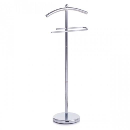 Suport metalic pentru haine, Valet Stand Crom, l43xA25,5xH109 cm