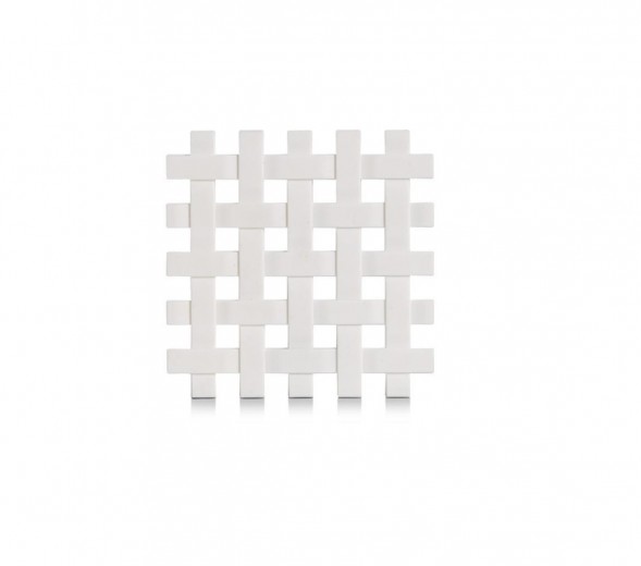 Suport pentru vesela, din plastic Trivet Alb, L17,2xl17,2 cm