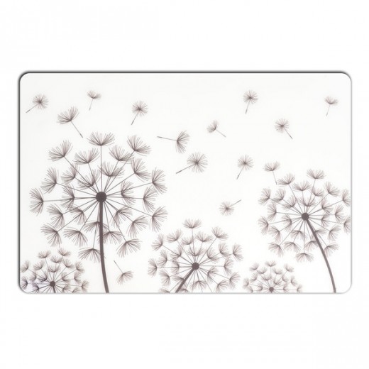 Suport vesela din PP, Dandelion Rectangle Alb / Negru, L45xl30 cm