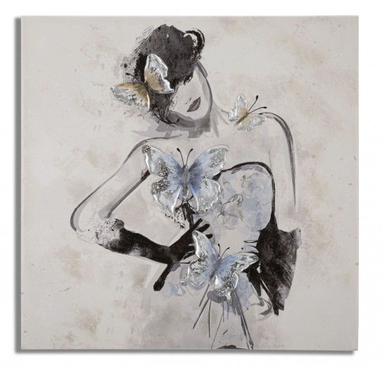Tablou Canvas Woman -B- Multicolor, 80 x 80 cm
