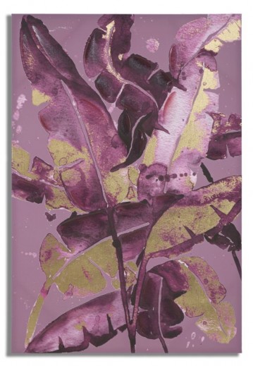 Tablou, Dark Leaves Multicolor, 80 x 120 cm