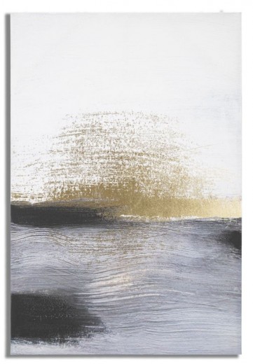 Tablou pictat manual, Orizont Multicolor, 80 x 120 cm