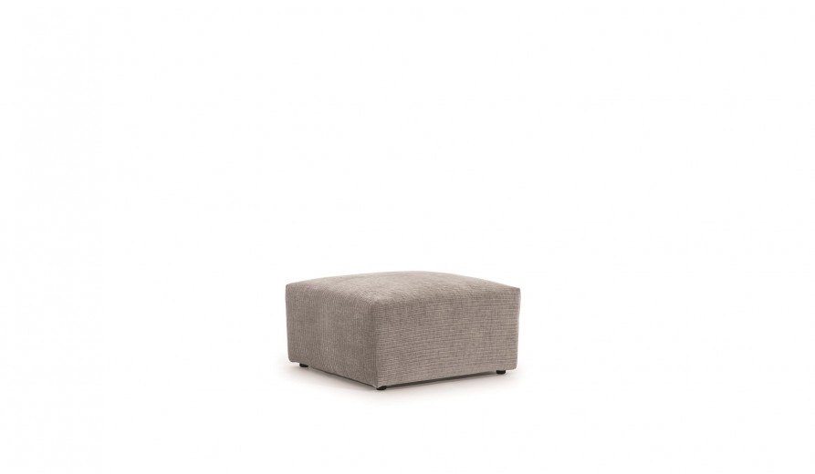 Taburet tapitat cu stofa Zeustron, l80xA80xH38 cm