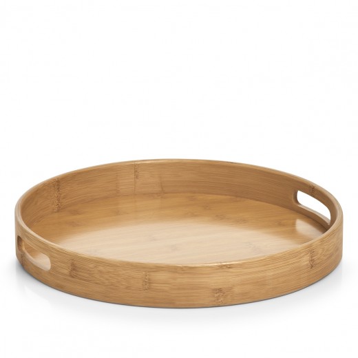 Tava pentru servire, Bamboo Natural, Ø 38xH5 cm