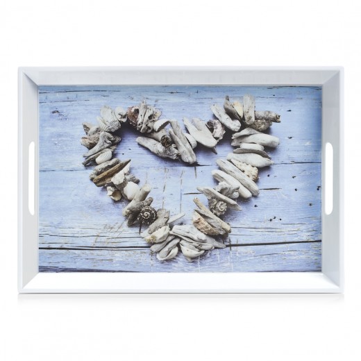 Tava pentru servire Heart, Melamina Multicolor, l50xA35xH5 cm