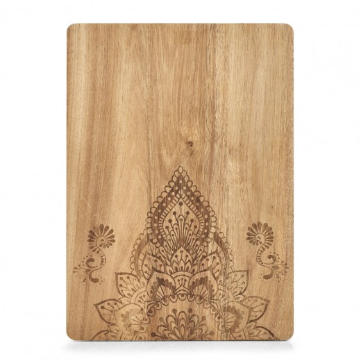 Tocator din lemn de salcam, Oriental Natural, l40xA29xH1,5 cm