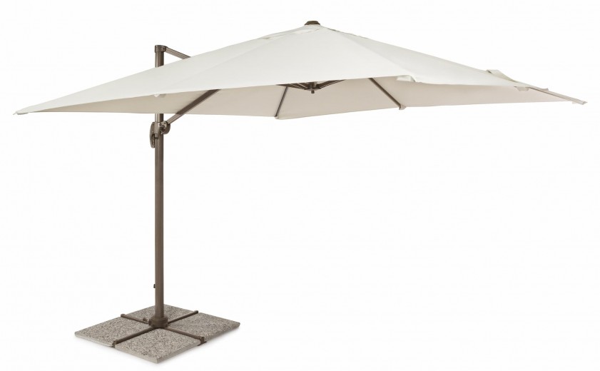 Umbrela de soare suspendata, Dallas B Ivoir, L300xl300xH255 cm
