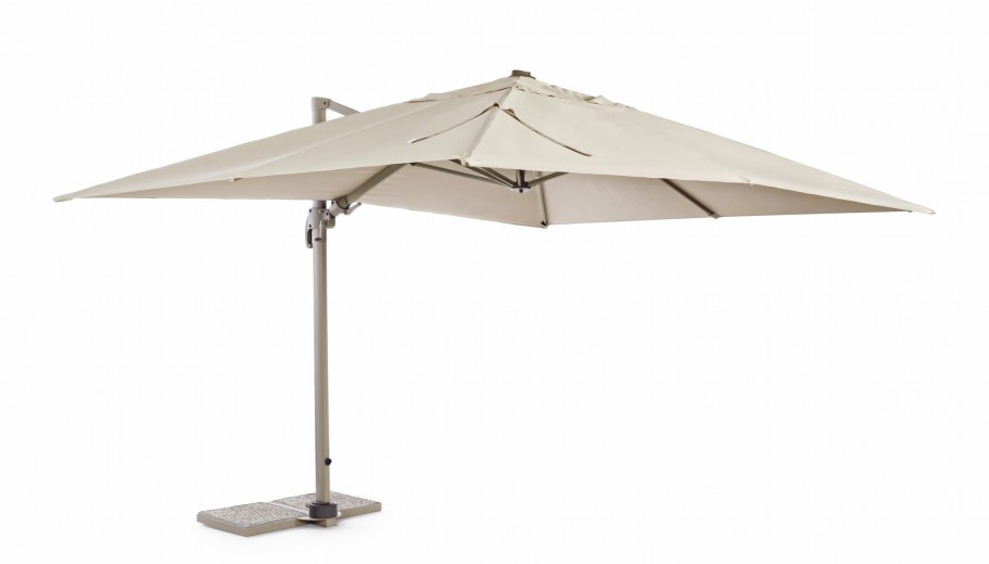 Umbrela de soare suspendata, Saragozza C Bej, L400xl300xH275 cm