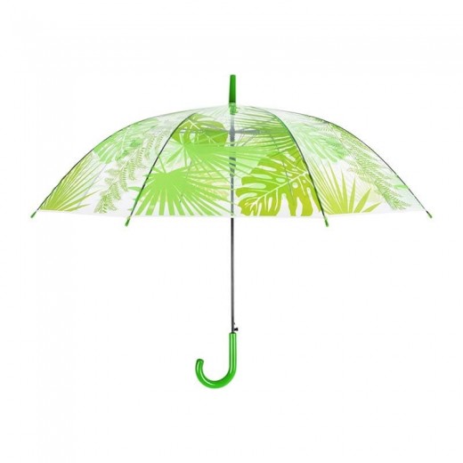 Umbrela pentru adulti, Jungle Leaves Lime, Ø100xH81,5 cm