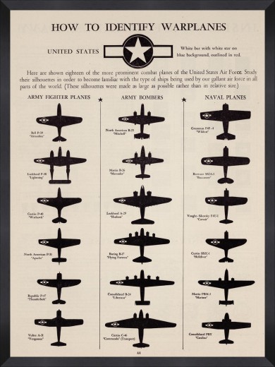 Tablou Framed Art US Warplanes