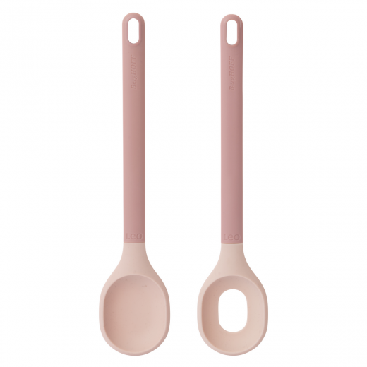 Set ustensile pentru salata, 2 piese, Pink, Leo Line